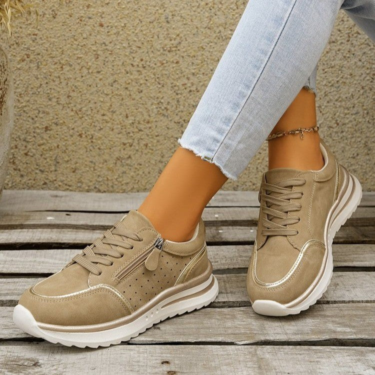 Chunky Heel Side-Zip High-Top Sneaker Boots – 3 Colors EU 36–43 FitiqueFit