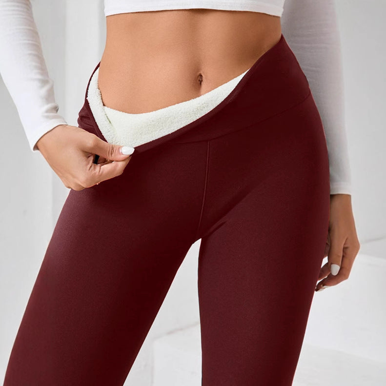 Fleece-Lined Thick Cashmere Winter Leggings FitiqueFit