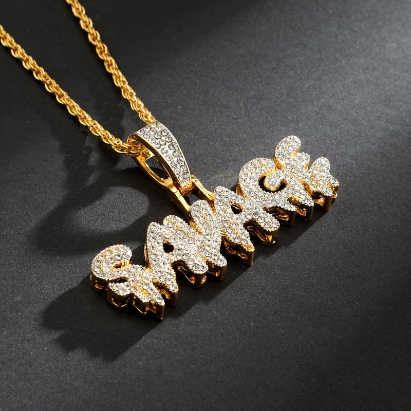 Men's Punk Classic Luxury with Synthetic Cubic Zirconiaia Pendant Hip Hop Gothic Cool Men's Necklace Fashion Jewelry Accessories Gift Jewelry NovaCart
