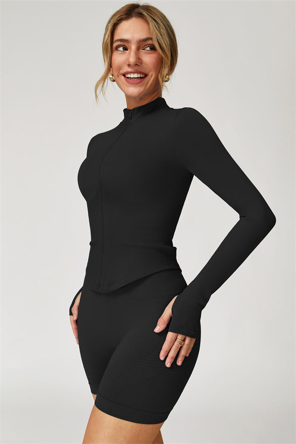 The Delight Jacket Shorts 2-Piece Set Fitglutes Activewear Gymwear Sportswear & Workout Clothes