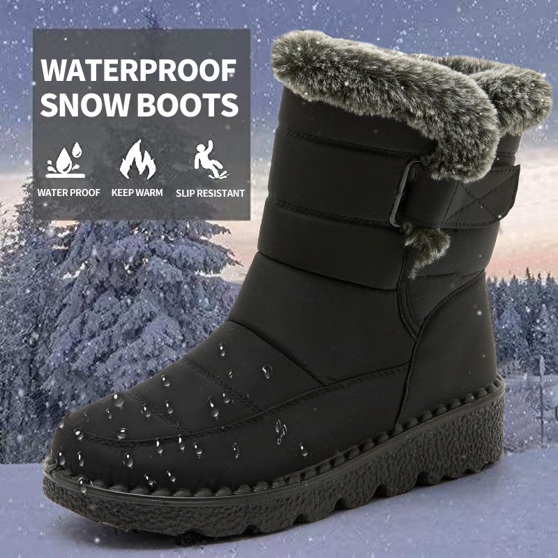 Women’s Waterproof Plush Snow Boots FitiqueFit