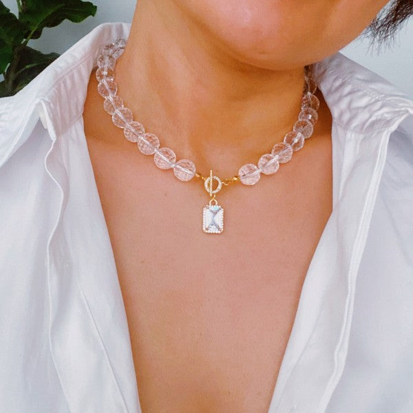 Clear Crystal Ball Chain Necklace Shop Style & More | Fresh Looks, Everyday Deals & Free Shipping