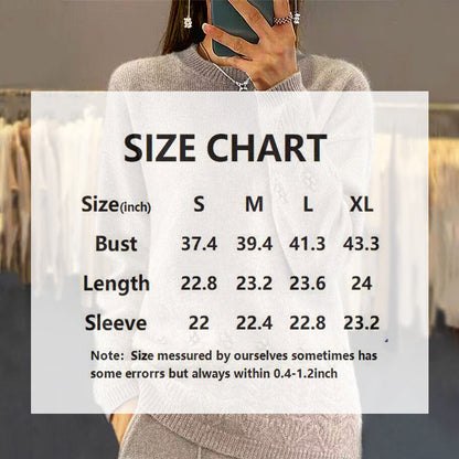 Women's Solid Color 3D Floral Embroidered Sweater FitiqueFit