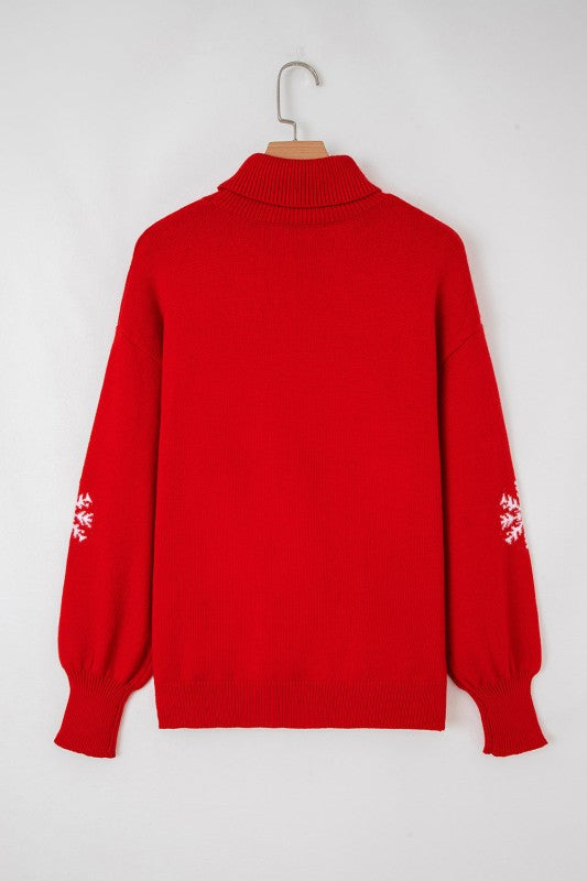 Merry Snowflake Turtleneck Christmas Sweater Shop Style & More | Fresh Looks, Everyday Deals & Free Shipping
