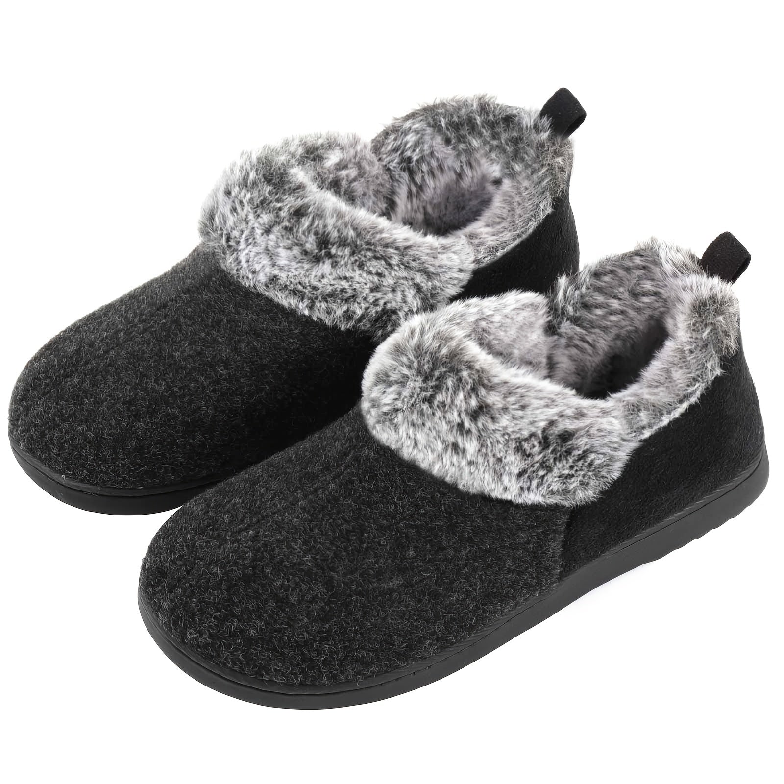 Women's Cozy Slippers, Warm Plush Lining, Faux Fleece Blend Micro Household Shoes, Indoor and Outdoor Anti-slip Sole, Preferred Gift for Holidays, Women Shoes NovaCart