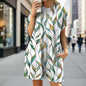 Floral Print Loose Pocket Dress | Round Neck Short Sleeve FitiqueFit