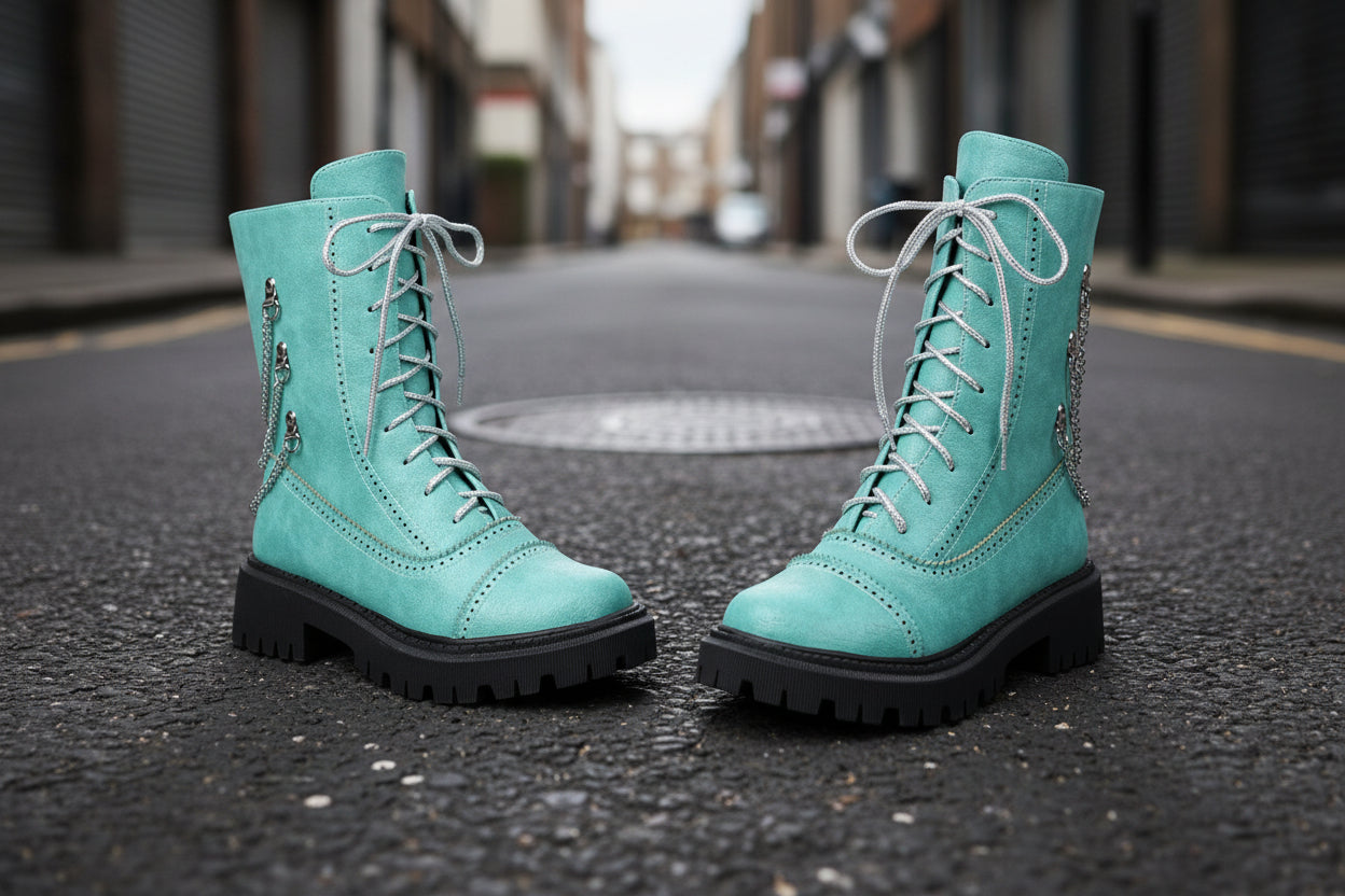 Women’s Chunky Heel Mid-Calf Dr. Style Boots – Large Size Fall & Winter Boot FitiqueFit