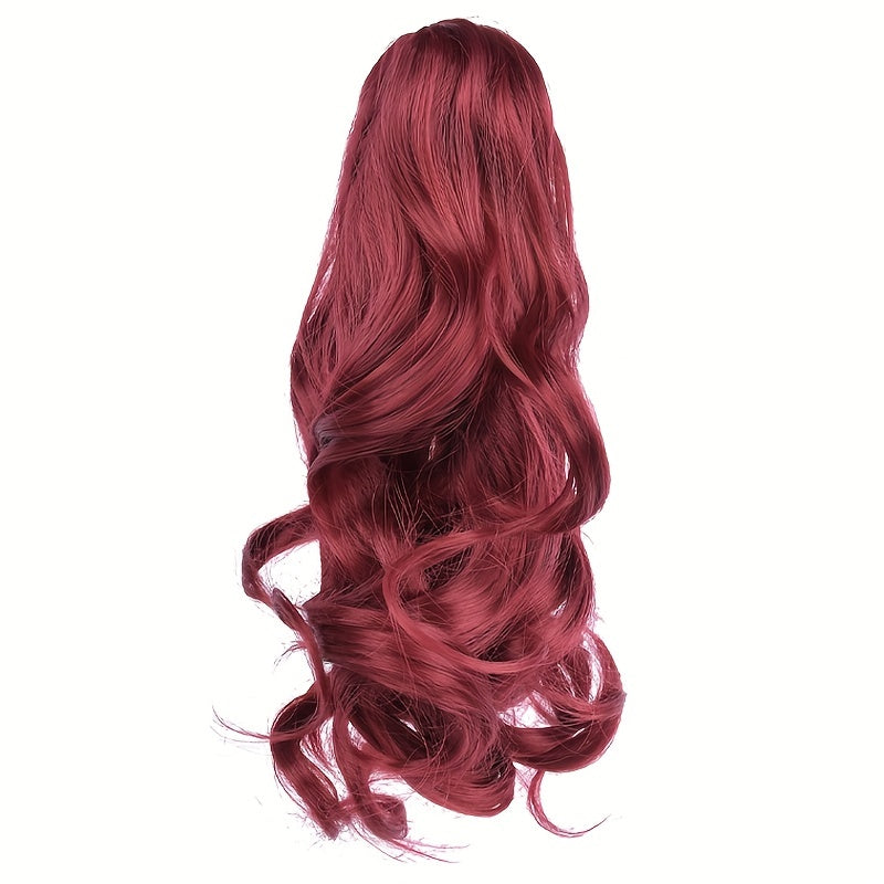 Claw Clip In Body Wave Hair Extensions Long Curly Wavy Ponytail Hair Extensions Synthetic Hair Pieces for Women Girls, Quick Hairstyle, Clip In Hair, Fashionable Wig, Loose Wave, Durable Clipins, Highquality Extensions, Wavy NovaCart