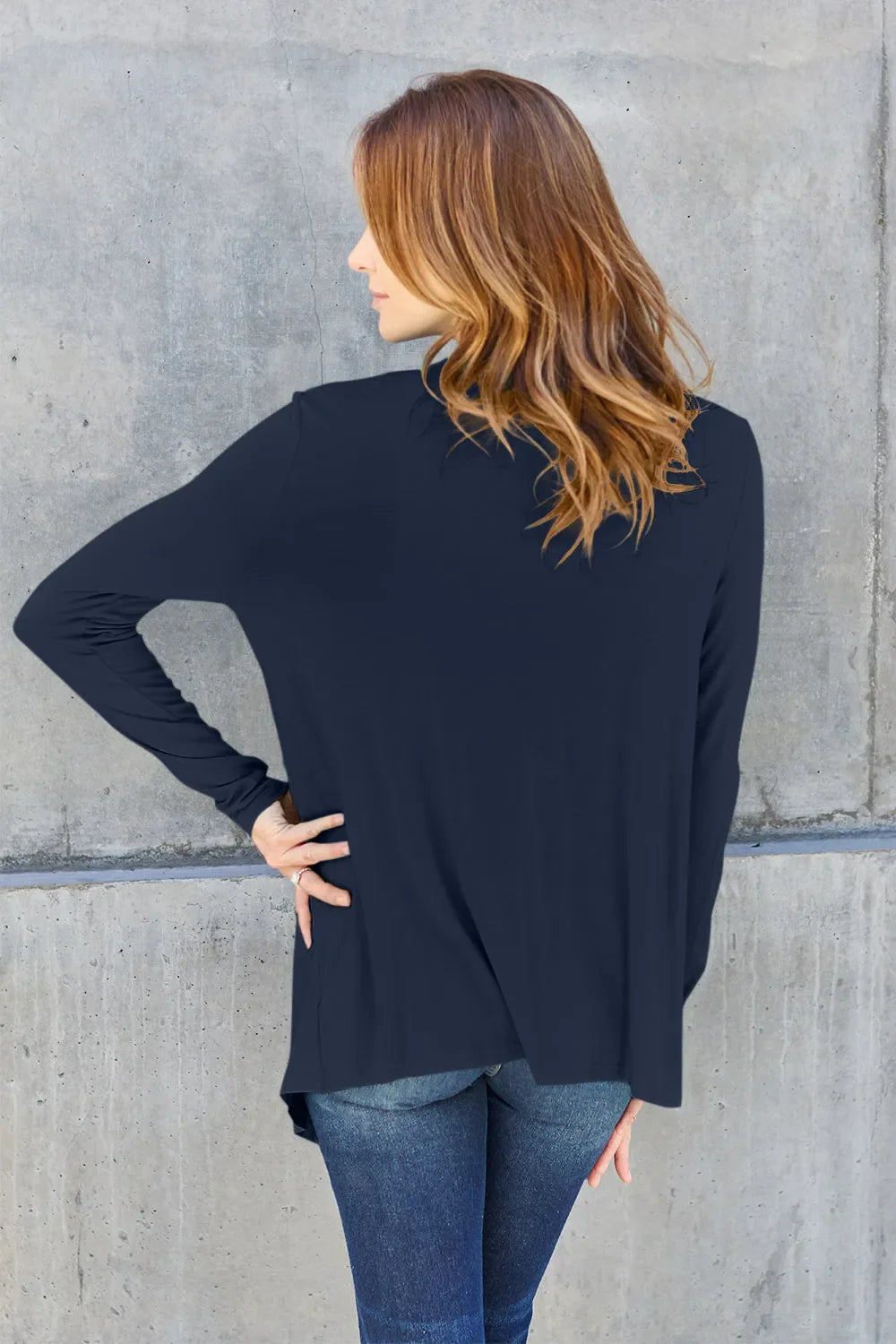 Basic Bae Full Size Open Front Long Sleeve Cardigan New Era Fashion LLc