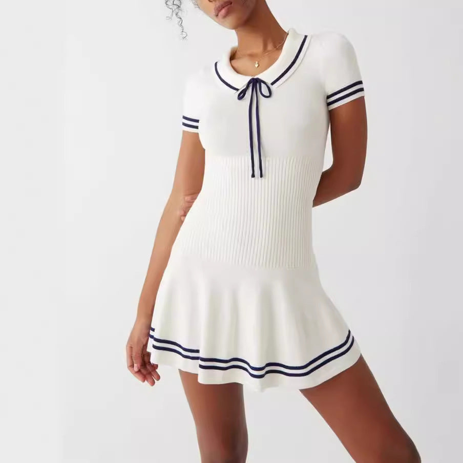 Women’s Striped Knit Midi Dress FitiqueFit