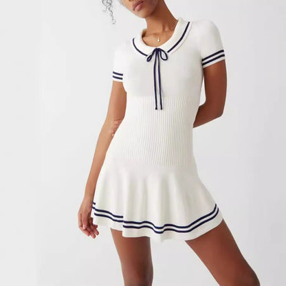 Women’s Striped Knit Midi Dress FitiqueFit