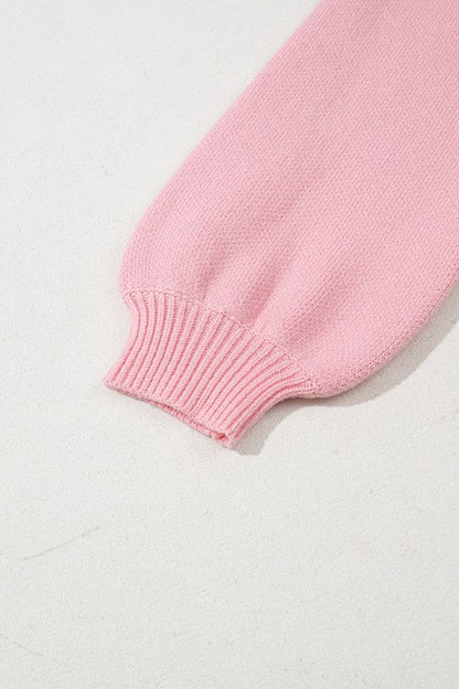Bow Valentine Long Sleeve Crewneck Sweater Shop Style & More | Fresh Looks, Everyday Deals & Free Shipping