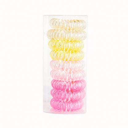 9 Pcs Spiral Hair Ties No Crease, Coil Hair Ties, Phone Cord Hair Ties, Women Ponytail Holder Elastics NovaCart