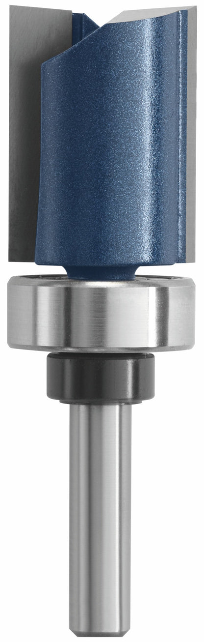 BOSCH 85682MC 3/4 In. x 1 In. Carbide-Tipped Double-Flute Top-Bearing Straight Trim Router Bit VM Hardware