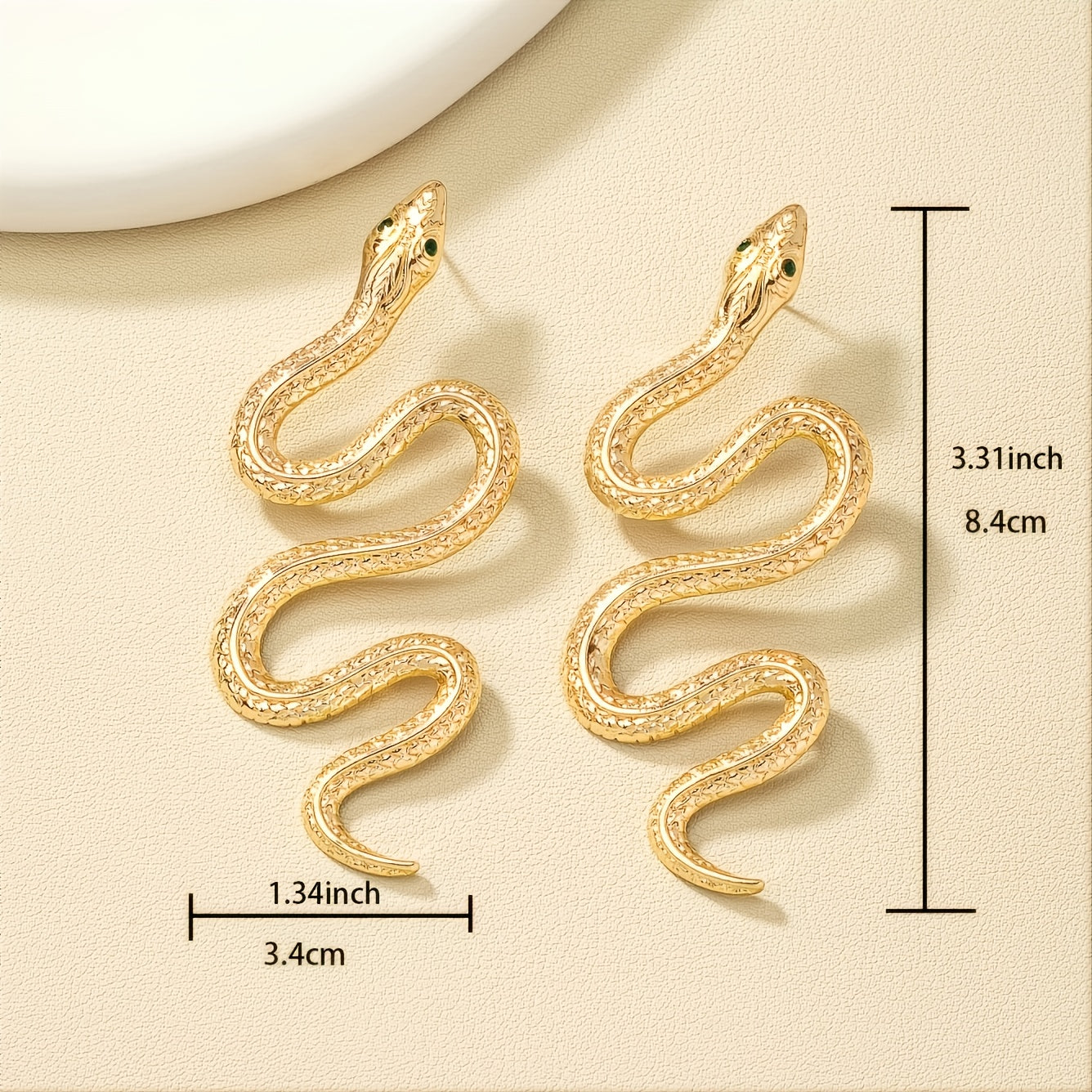 Exaggerated Snake-Shaped Earrings NovaCart
