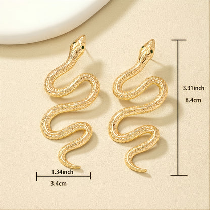 Exaggerated Snake-Shaped Earrings NovaCart