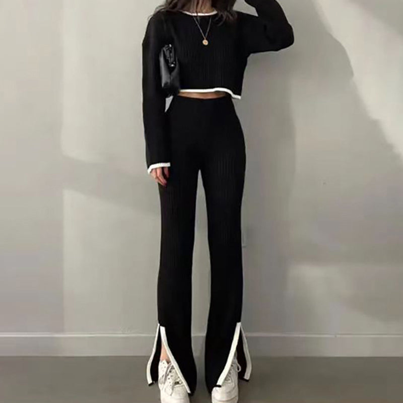 Women’s Casual Color-Block Two-Piece Set FitiqueFit