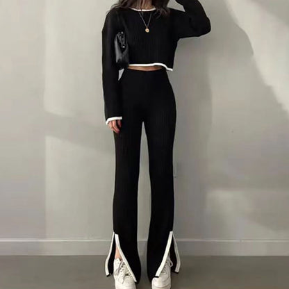 Women’s Casual Color-Block Two-Piece Set FitiqueFit
