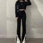 Women’s Casual Color-Block Two-Piece Set FitiqueFit