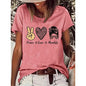 Round Neck Graphic Short Sleeve T-Shirt FitiqueFit