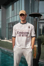 AC Milan Oversized T-shirt with Ribbed Detail Withinblack