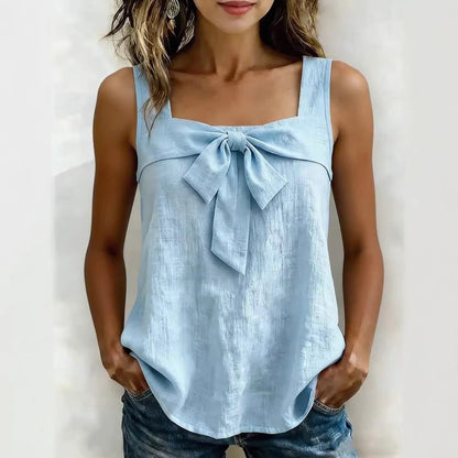 Women's Square-Neck Wide-Strap Sleeveless Tank Top FitiqueFit