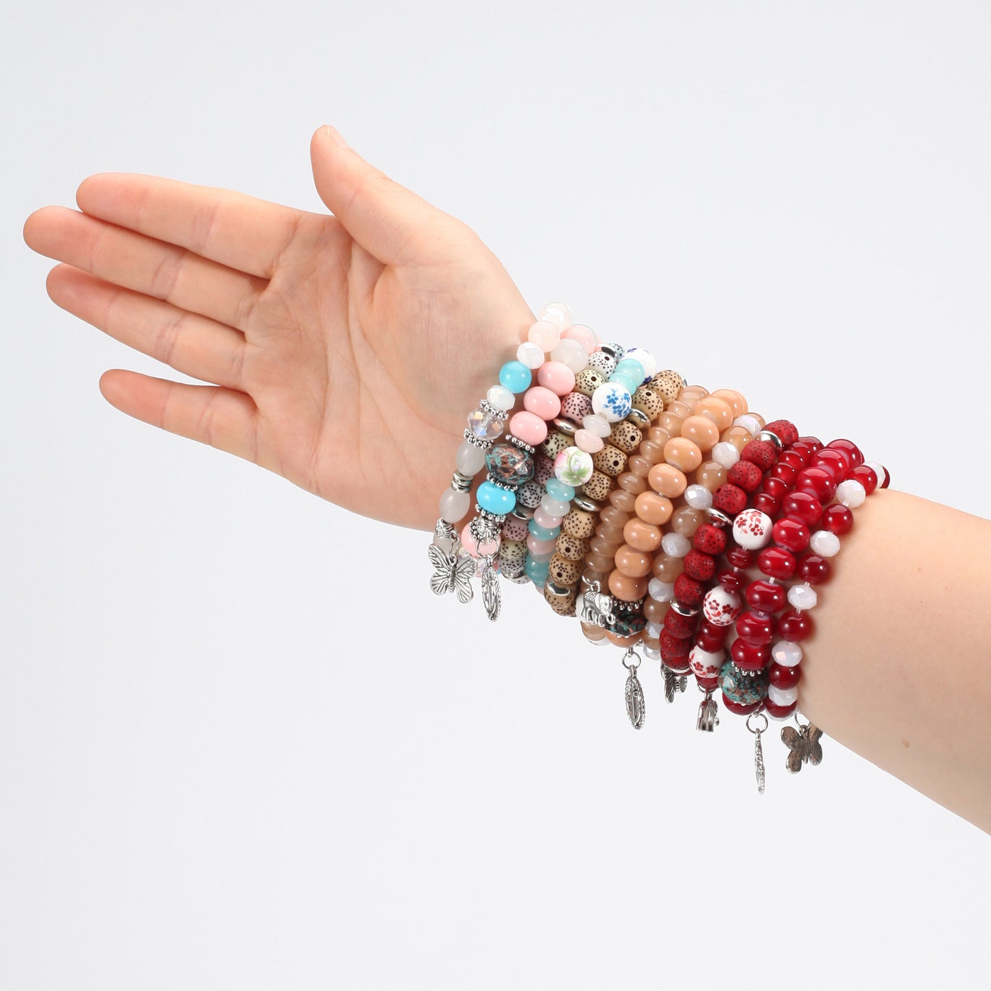 [Women's Bohemian Bracelet Set] Bohemian Bracelets Set for Women - Stackable Stretch Multilayer Beads Bracelet NovaCart