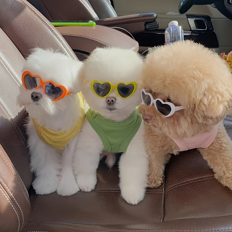 Pet Dog and Cat Funny Heart-Shaped Glasses | Suitable for All Breed Sizes NovaCart