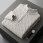 Jacquard Double-strand Thickened Long-sleeved Sweater Grayceful LLC
