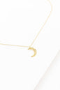 Crescent Moon Hammered Necklace | Gold (14K) Shop Style & More | Fresh Looks, Everyday Deals & Free Shipping