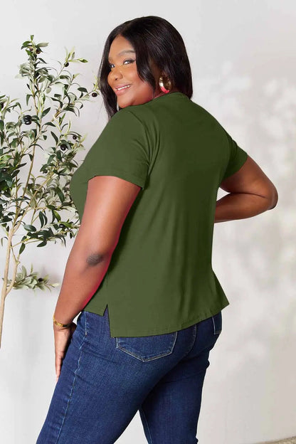 Basic Bae Full Size Round Neck Short Sleeve T-Shirt West2East Surf