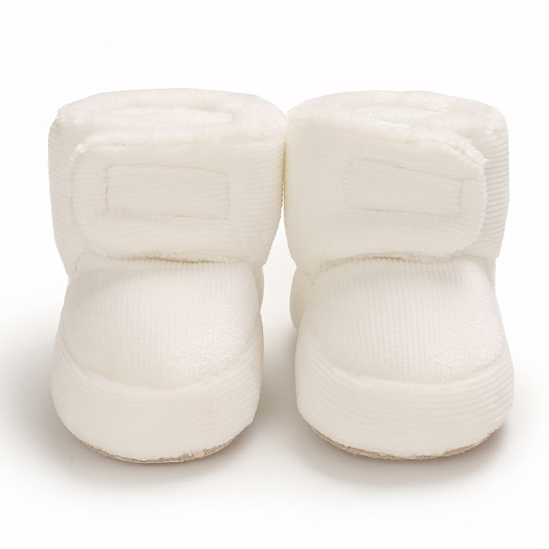 Toddler Baby Girls Booties Plus High Top Slippers Indoor Shoes Crib Shoes First Walker Shoes For Winter NovaCart