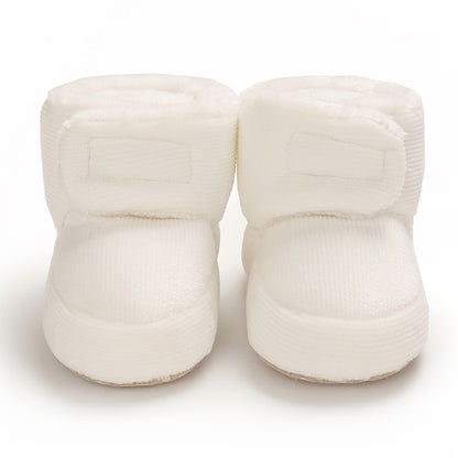 Toddler Baby Girls Booties Plus High Top Slippers Indoor Shoes Crib Shoes First Walker Shoes For Winter NovaCart