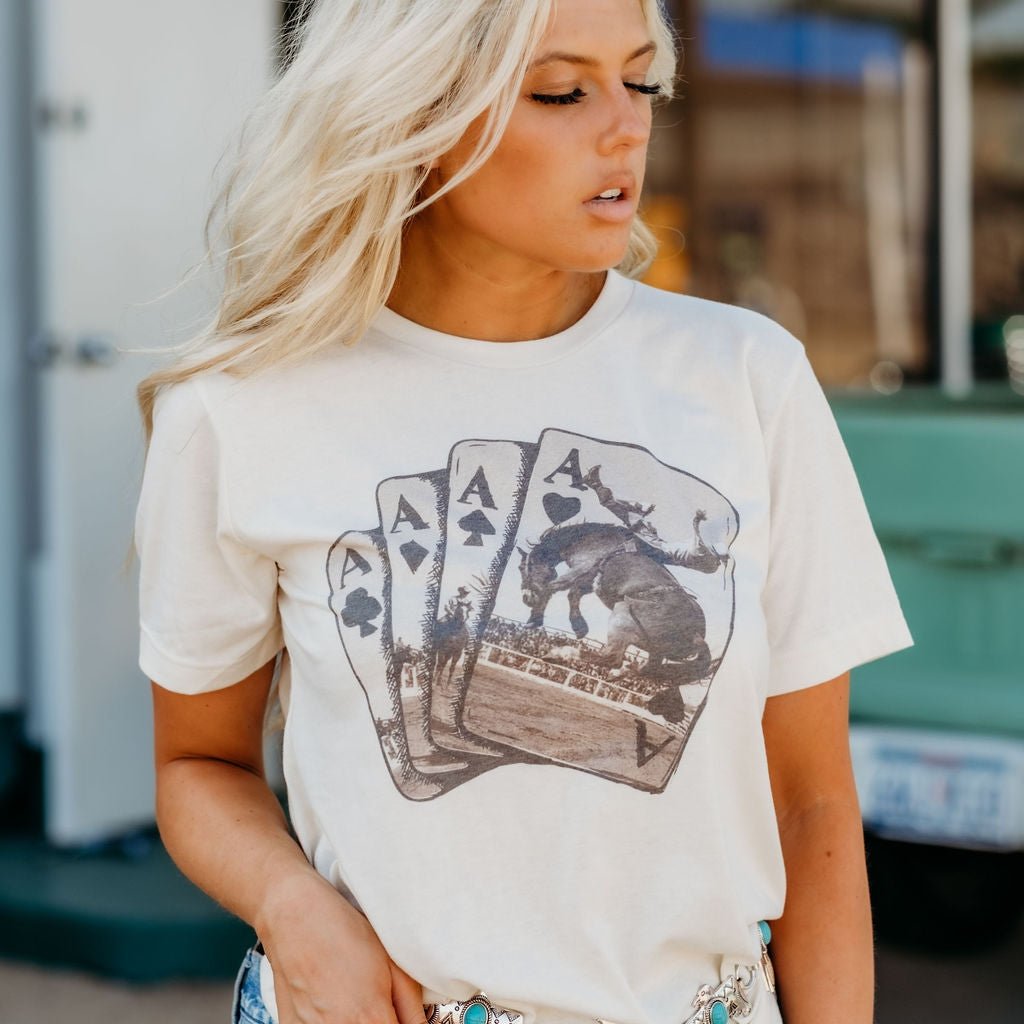 Ace of Cowboys Graphic Tee Wild Junkie