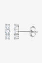 Heartbeat Rhythm Moissanite Stud Earrings – Modern Minimalist Design in 925 Sterling Silver See size chart under “more details” The Fashion Celestial