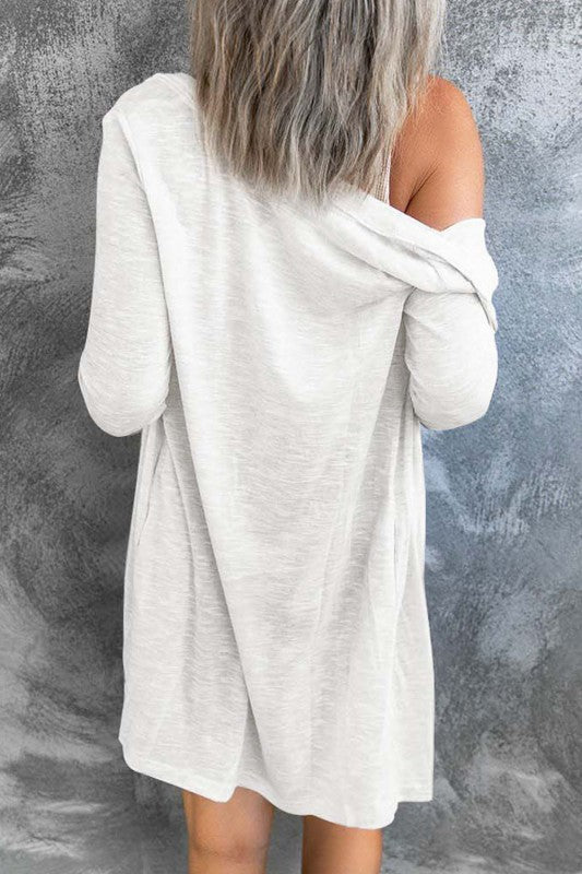 Solid Open-Front Buttoned Cardigan Shop Style & More | Fresh Looks, Everyday Deals & Free Shipping