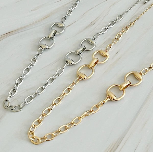 Double Equestrian Chain Necklace Shop Style & More | Fresh Looks, Everyday Deals & Free Shipping