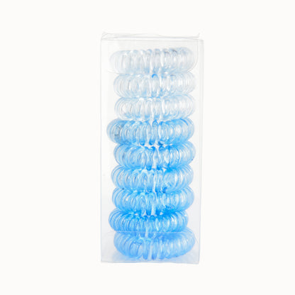 9 Pcs Spiral Hair Ties No Crease, Coil Hair Ties, Phone Cord Hair Ties, Women Ponytail Holder Elastics NovaCart