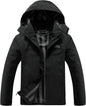 Men'S Lightweight Waterproof Hooded Rain Jacket Outdoor Raincoat Shell Jacket for Hiking Travel