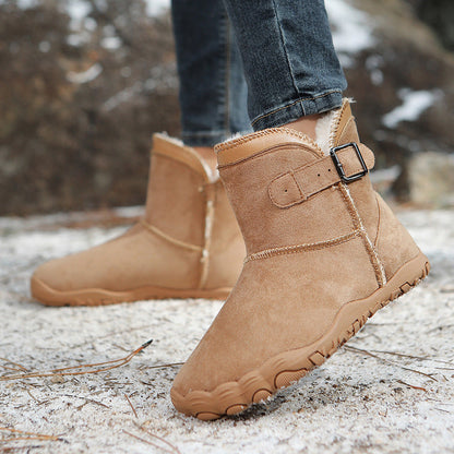 Unisex Warm Fleece-Lined Snow Boots – Anti-Slip Winter Boots for Men & Women FitiqueFit