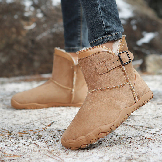 Unisex Warm Fleece-Lined Snow Boots – Anti-Slip Winter Boots for Men & Women FitiqueFit