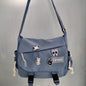 1pc Nylon Handbag Shoulder Bag Large Capacity Messenger Bag, Men's Messenger Bag Student School Bag NovaCart