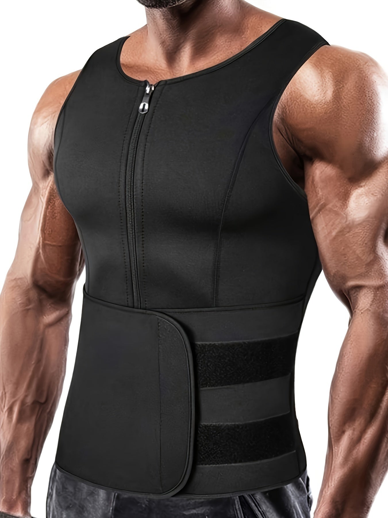 Men's Adjustable Compression Tank Top, Men's Waist Trainers NovaCart