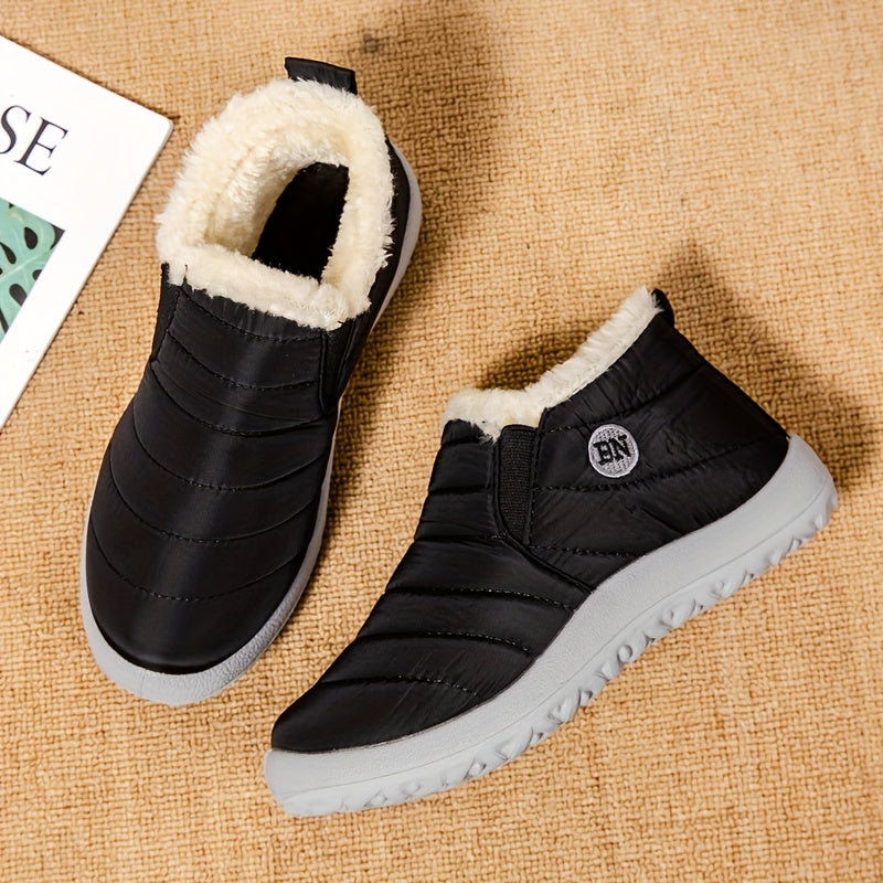 Women'S Winter Snow Boots, Warm And Plush, Short Boots, Shoes, Thickened, Flat-Soled Footwear. NovaCart