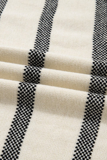 Plus Size Stripe Wide Sleeve Crewneck Sweater Shop Style & More | Fresh Looks, Everyday Deals & Free Shipping