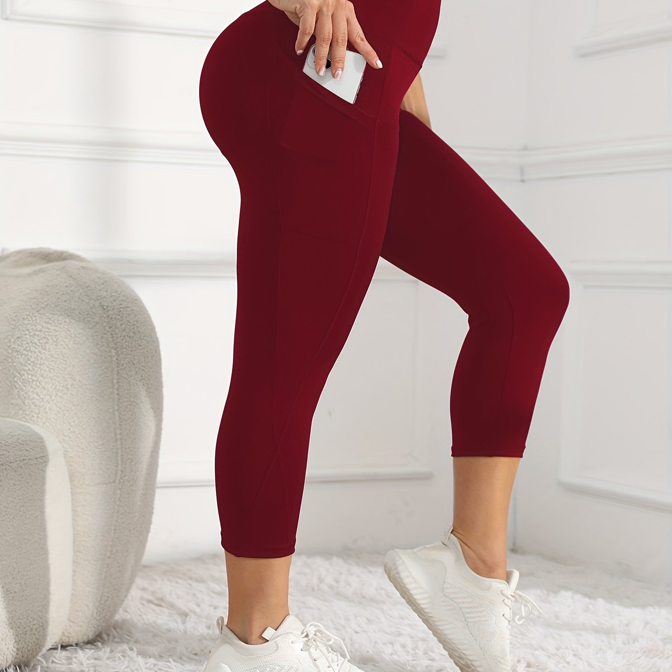 7-Point Athletic Pocketed Skin-Tight Fitness High-Waist Butt-Lifting Cycling Yoga Leggings NovaCart