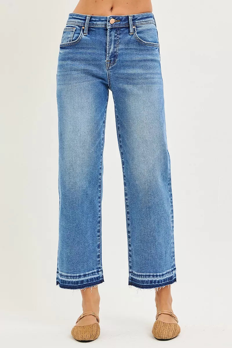 RISEN Full Size Slouchy Cropped  Boyfriend Jeans Plus Size New Era Fashion LLc