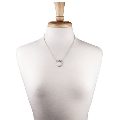 Adele - Moonstone Equestrian Horse Bit Necklace in Silver Urban-Equestrian