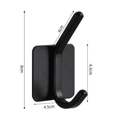 Adhesive Wall Hooks Mounted Door Key Cloth Coat Bathroom Robe Hanger Kitchen Hardware Rack Shelf Bag Hook Organizer For Hanging  Bathroom Toilet Sticky Hook Stevvex