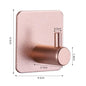Adhesive Wall Hooks Mounted Door Key Cloth Coat Bathroom Robe Hanger Kitchen Hardware Rack Shelf Bag Hook Organizer For Hanging  Bathroom Toilet Sticky Hook Stevvex